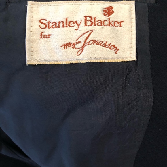 Vintage Stanley Blacker Blue Wool Blazer 12 - Picture 5 of 5